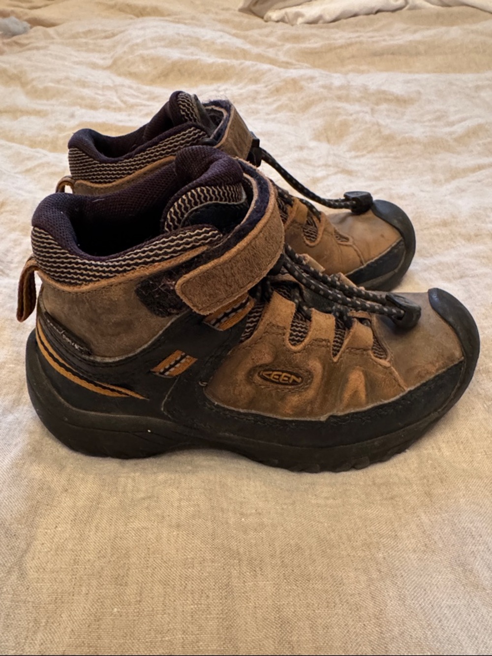 Keen Kids Brown and Black Hiking Boots